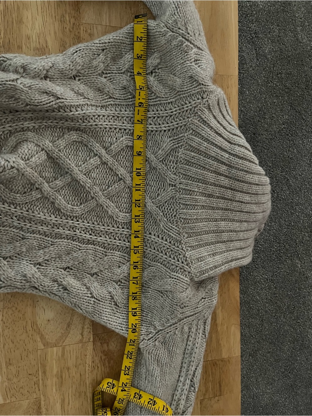 Barbour large cowl neck chunky knit sweater - size 8 - Picture 7 of 8
